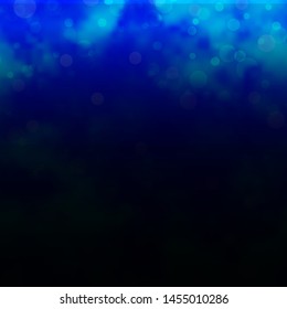 Light BLUE vector background with circles. Glitter abstract illustration with colorful drops. Design for your commercials.