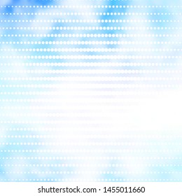 Light BLUE vector background with circles. Abstract decorative design in gradient style with bubbles. New template for your brand book.