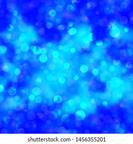 Light BLUE vector background with circles. Illustration with set of shining colorful abstract spheres. Pattern for business ads.