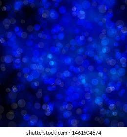 Light BLUE vector background with circles. Illustration with set of shining colorful abstract spheres. Pattern for websites, landing pages.
