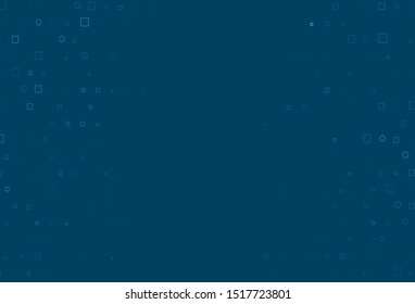 Light BLUE vector background with circles, rectangles. Glitter abstract illustration with cubes, circles. Pattern for beautiful websites.