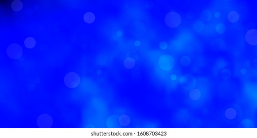 Light BLUE vector background with circles. Abstract illustration with colorful spots in nature style. New template for your brand book.