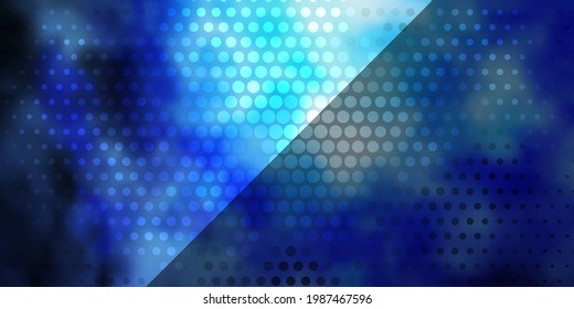 Light BLUE vector background with circles. Abstract illustration with colorful spots in nature style. Pattern for wallpapers, curtains.