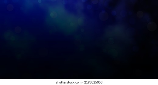 Light BLUE vector background with circles. Abstract decorative design in gradient style with bubbles. New template for your brand book.