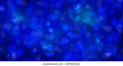 Light BLUE vector background with circles. Modern abstract illustration with colorful circle shapes. Pattern for business ads.