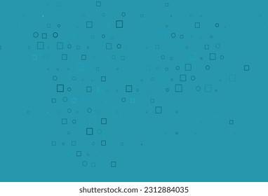 Light BLUE vector background with circles, rectangles. Abstract backdrop with colorful circles, rectangles. Design for posters, banners.