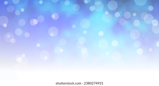 Light BLUE vector background with circles. Glitter abstract illustration with colorful drops. Design for posters, banners.
