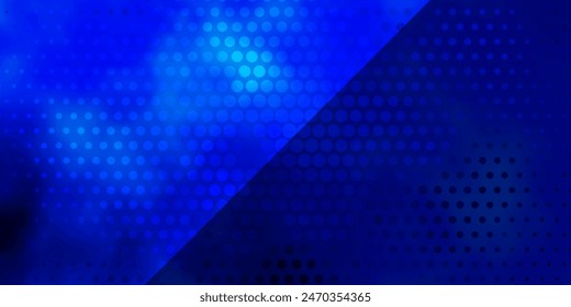 Light BLUE vector background with circles. Abstract decorative design in gradient style with bubbles. Pattern for websites, landing pages.
