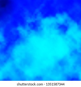 Light BLUE vector background with clouds. Colorful illustration with abstract gradient clouds. Pattern for your commercials.