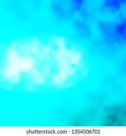 Light BLUE vector background with clouds. Abstract illustration with colorful gradient clouds. Template for websites.