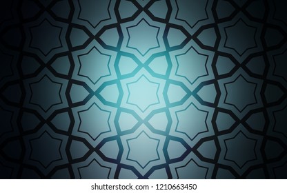 Light BLUE vector background with colored stars. Modern geometrical abstract illustration with stars. Template for sell phone backgrounds.