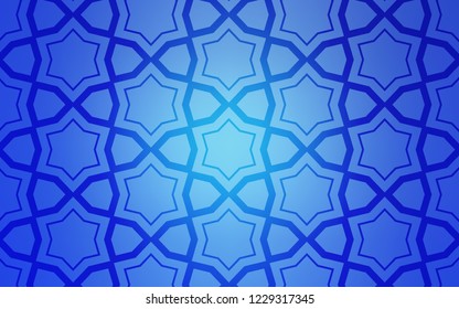 Light BLUE vector background with colored stars. Shining colored illustration with stars. Pattern for wrapping gifts.