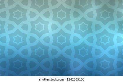 Light BLUE vector background with colored stars. Decorative illustration with stars on abstract template. Smart design for your business advert.