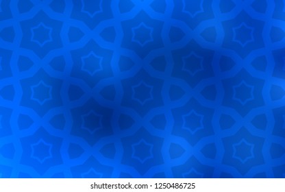 Light BLUE vector background with colored stars. Decorative illustration with stars on abstract template. Pattern for new year ad, booklets.