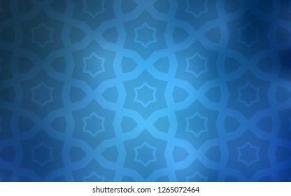 Light BLUE vector background with colored stars. Decorative illustration with stars on abstract template. Pattern for new year ad, booklets.