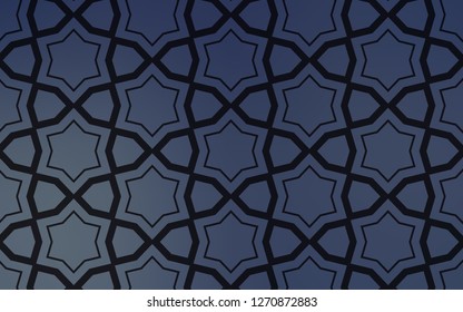 Light BLUE vector background with colored stars. Blurred decorative design in simple style with stars. Best design for your ad, poster, banner.