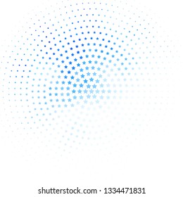 Light BLUE vector background with colorful stars. Modern geometric abstract illustration with stars. Design for your business promotion.