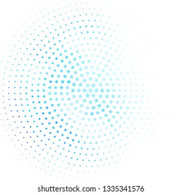 Light BLUE vector background with colorful stars. Colorful illustration in abstract style with gradient stars. Best design for your ad, poster, banner.