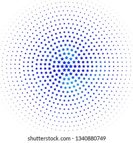 Light BLUE vector background with colorful stars. Decorative illustration with stars on abstract template. Pattern for websites, landing pages.