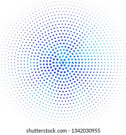Light BLUE vector background with colorful stars. Colorful illustration in abstract style with gradient stars. Pattern for new year ad, booklets.