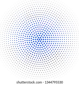 Light BLUE vector background with colorful stars. Shining colorful illustration with small and big stars. Pattern for websites, landing pages.