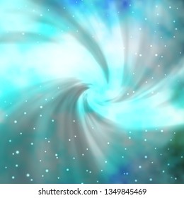 Light BLUE vector background with colorful stars. Decorative illustration with stars on abstract template. Design for your business promotion.