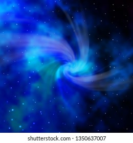 Light BLUE vector background with colorful stars. Modern geometric abstract illustration with stars. Theme for cell phones.