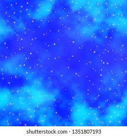 Light BLUE vector background with colorful stars. Colorful illustration in abstract style with gradient stars. Pattern for websites, landing pages.