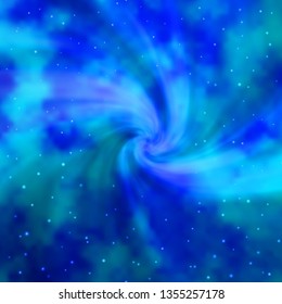 Light BLUE vector background with colorful stars. Blur decorative design in simple style with stars. Pattern for websites, landing pages.