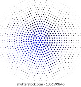 Light BLUE vector background with colorful stars. Colorful illustration with abstract gradient stars. Design for your business promotion.