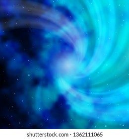 Light BLUE vector background with colorful stars. Decorative illustration with stars on abstract template. Theme for cell phones.
