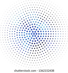 Light BLUE vector background with colorful stars. Colorful illustration in abstract style with gradient stars. Pattern for new year ad, booklets.
