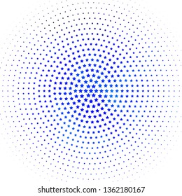Light BLUE vector background with colorful stars. Blur decorative design in simple style with stars. Pattern for websites, landing pages.