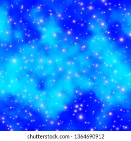Light BLUE vector background with colorful stars. Colorful illustration in abstract style with gradient stars. Design for your business promotion.