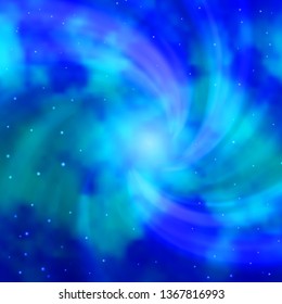 Light BLUE vector background with colorful stars. Decorative illustration with stars on abstract template. Pattern for websites, landing pages.