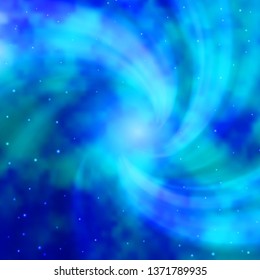 Light BLUE vector background with colorful stars. Colorful illustration in abstract style with gradient stars. Pattern for new year ad, booklets.