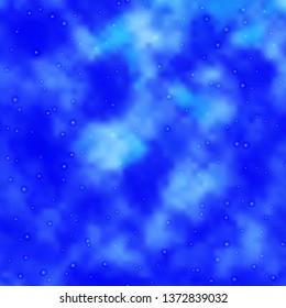 Light BLUE vector background with colorful stars. Decorative illustration with stars on abstract template. Pattern for websites, landing pages.
