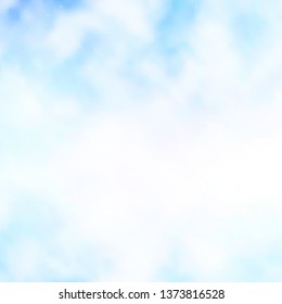 Light BLUE vector background with colorful stars. Blur decorative design in simple style with stars. Best design for your ad, poster, banner.