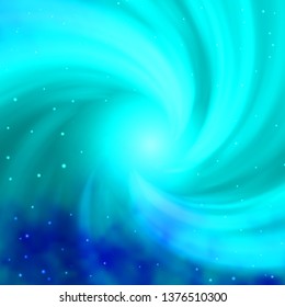 Light BLUE vector background with colorful stars. Colorful illustration in abstract style with gradient stars. Best design for your ad, poster, banner.