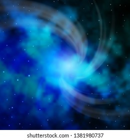 Light BLUE vector background with colorful stars. Modern geometric abstract illustration with stars. Design for your business promotion.