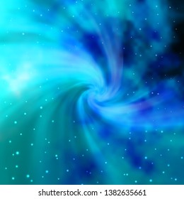 Light BLUE vector background with colorful stars. Modern geometric abstract illustration with stars. Theme for cell phones.