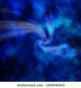 Light BLUE vector background with colorful stars. Colorful illustration in abstract style with gradient stars. Pattern for wrapping gifts.