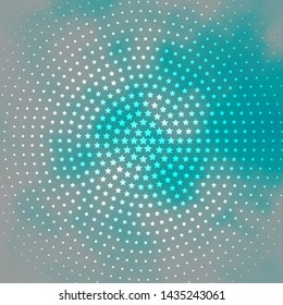 Light BLUE vector background with colorful stars. Colorful illustration with abstract gradient stars. Pattern for wrapping gifts.