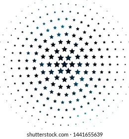 Light BLUE vector background with colorful stars. Decorative illustration with stars on abstract template. Design for your business promotion.