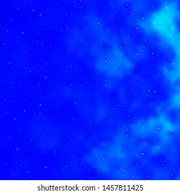 Light BLUE vector background with colorful stars. Colorful illustration in abstract style with gradient stars. Best design for your ad, poster, banner.