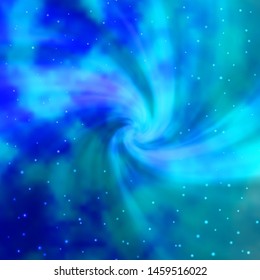 Light BLUE vector background with colorful stars. Shining colorful illustration with small and big stars. Pattern for wrapping gifts.