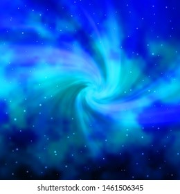 Light BLUE vector background with colorful stars. Colorful illustration with abstract gradient stars. Pattern for wrapping gifts.