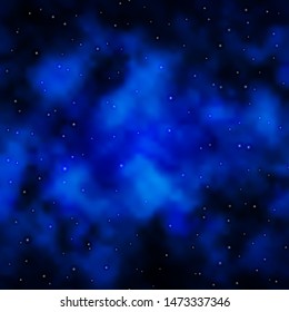 Light BLUE vector background with colorful stars. Blur decorative design in simple style with stars. Best design for your ad, poster, banner.