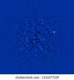 Light BLUE vector background with colorful stars. Blur decorative design in simple style with stars. Theme for cell phones.