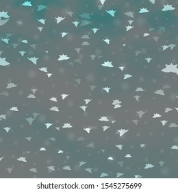 Light BLUE vector background with colorful stars. Decorative illustration with stars on abstract template. Pattern for wrapping gifts.